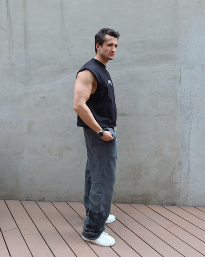 DEATHSKULL "HEAVYWEIGHT BAGGY" DARK WASH JOGGERS
