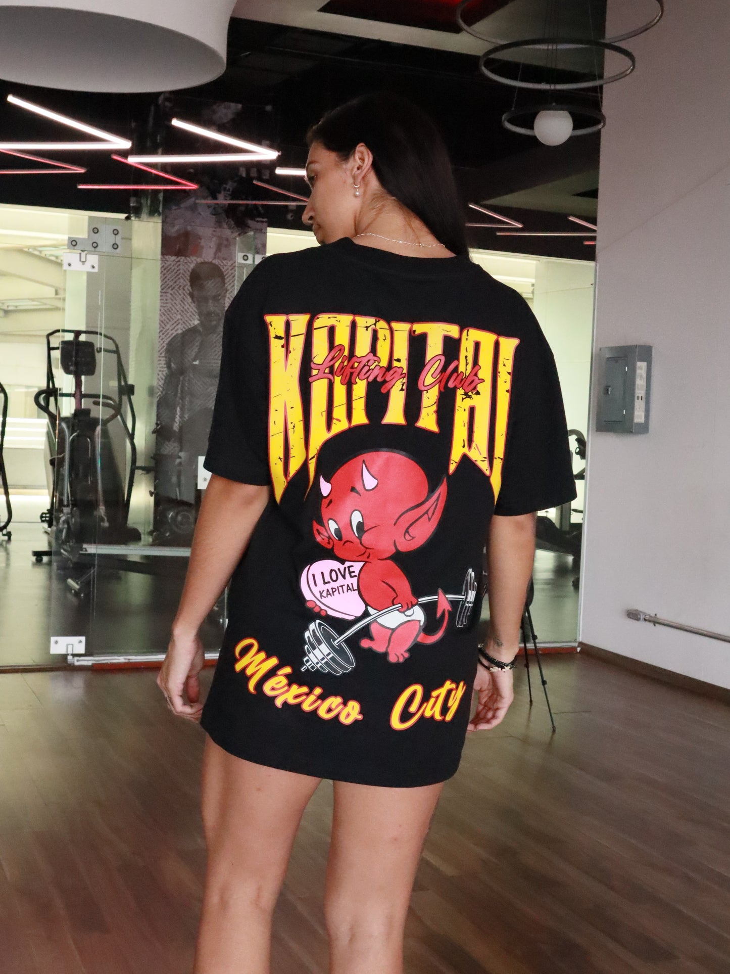 KAPITAL GYMWEAR  LITTLE DEVIL "HEAVYWEIGHT PREMIUM" OVERSIZED UNISEX TEE