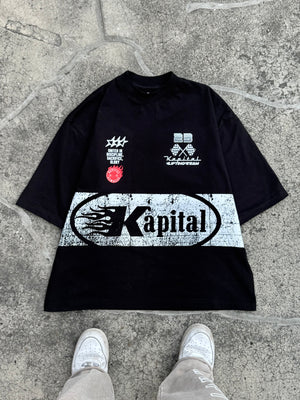 KAPITAL RACE DIVISION – "HEAVYWEIGHT PREMIUM" OVERSIZE BOXY FIT TEE