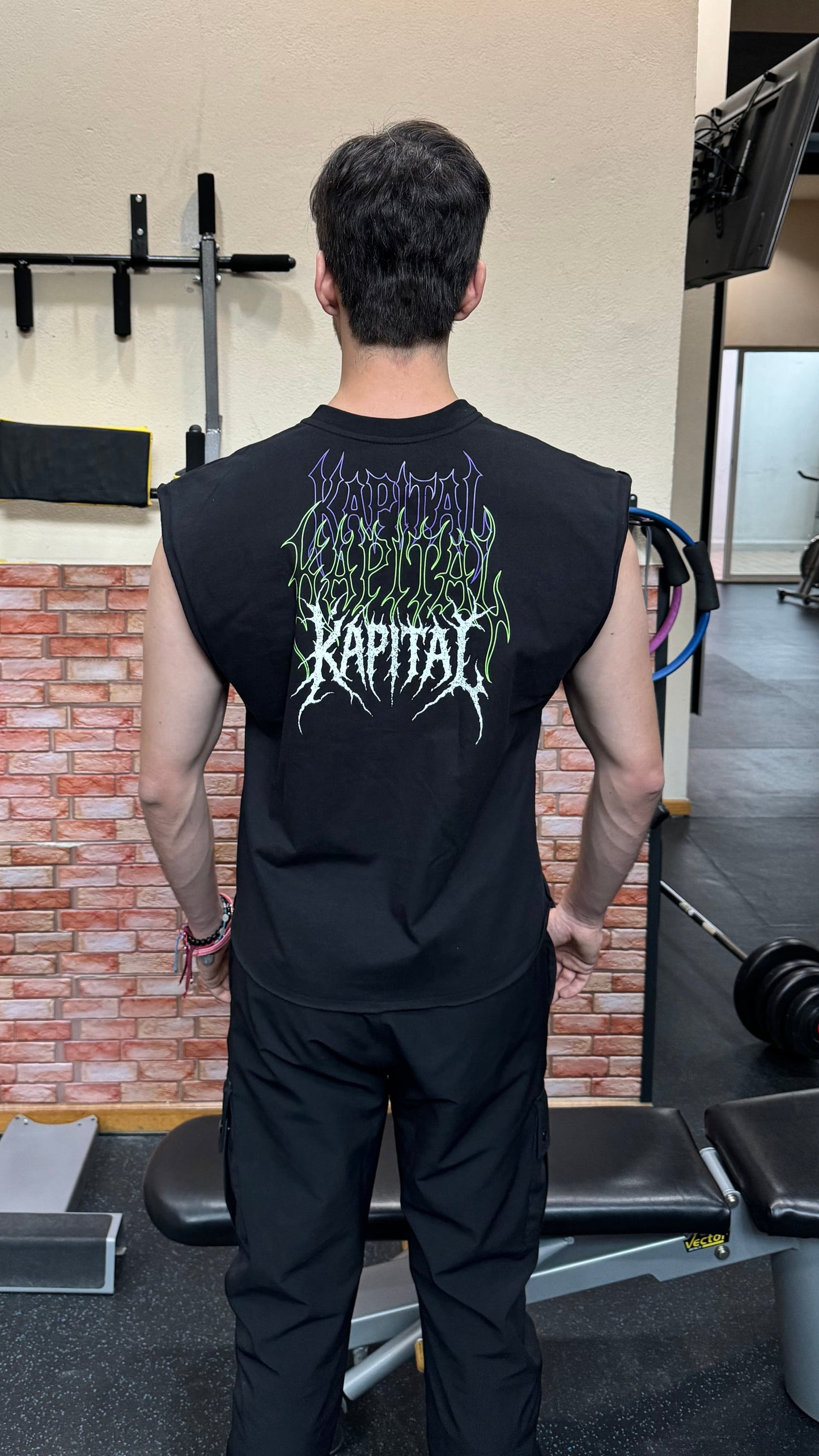 METAL LOGO "HEAVYWEIGHT PREMIUM" BOXY FIT CUTOFF TEE