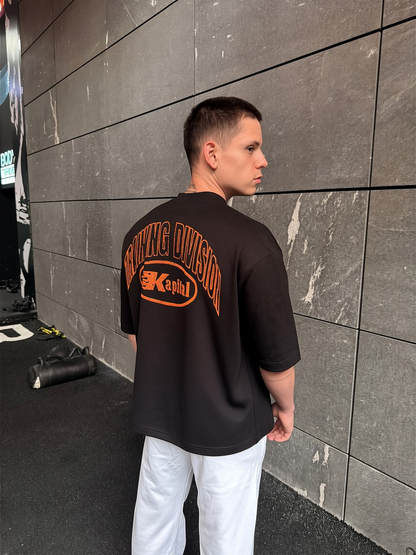 KAPITAL TRAINING DIVISION – "HEAVYWEIGHT PREMIUM" OVERSIZE BOXY FIT BLACK