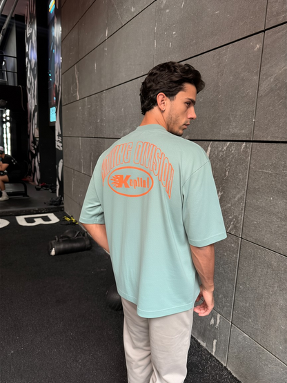 KAPITAL TRAINING DIVISION – "HEAVYWEIGHT PREMIUM" OVERSIZE BOXY FIT PASTEL GREEN