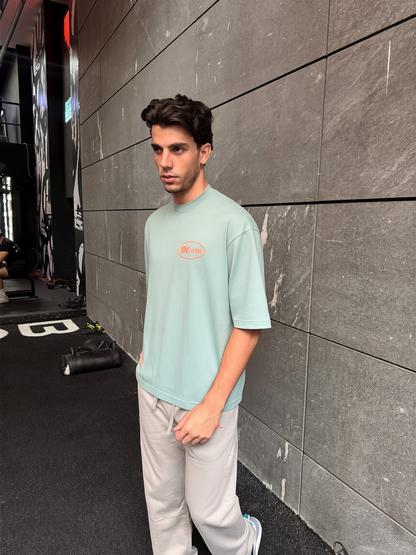 KAPITAL TRAINING DIVISION – "HEAVYWEIGHT PREMIUM" OVERSIZE BOXY FIT PASTEL GREEN