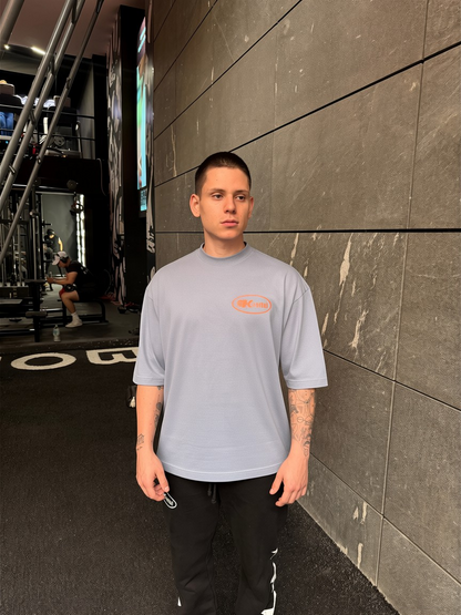 KAPITAL TRAINING DIVISION – "HEAVYWEIGHT PREMIUM" OVERSIZE BOXY FIT PASTEL BLUE