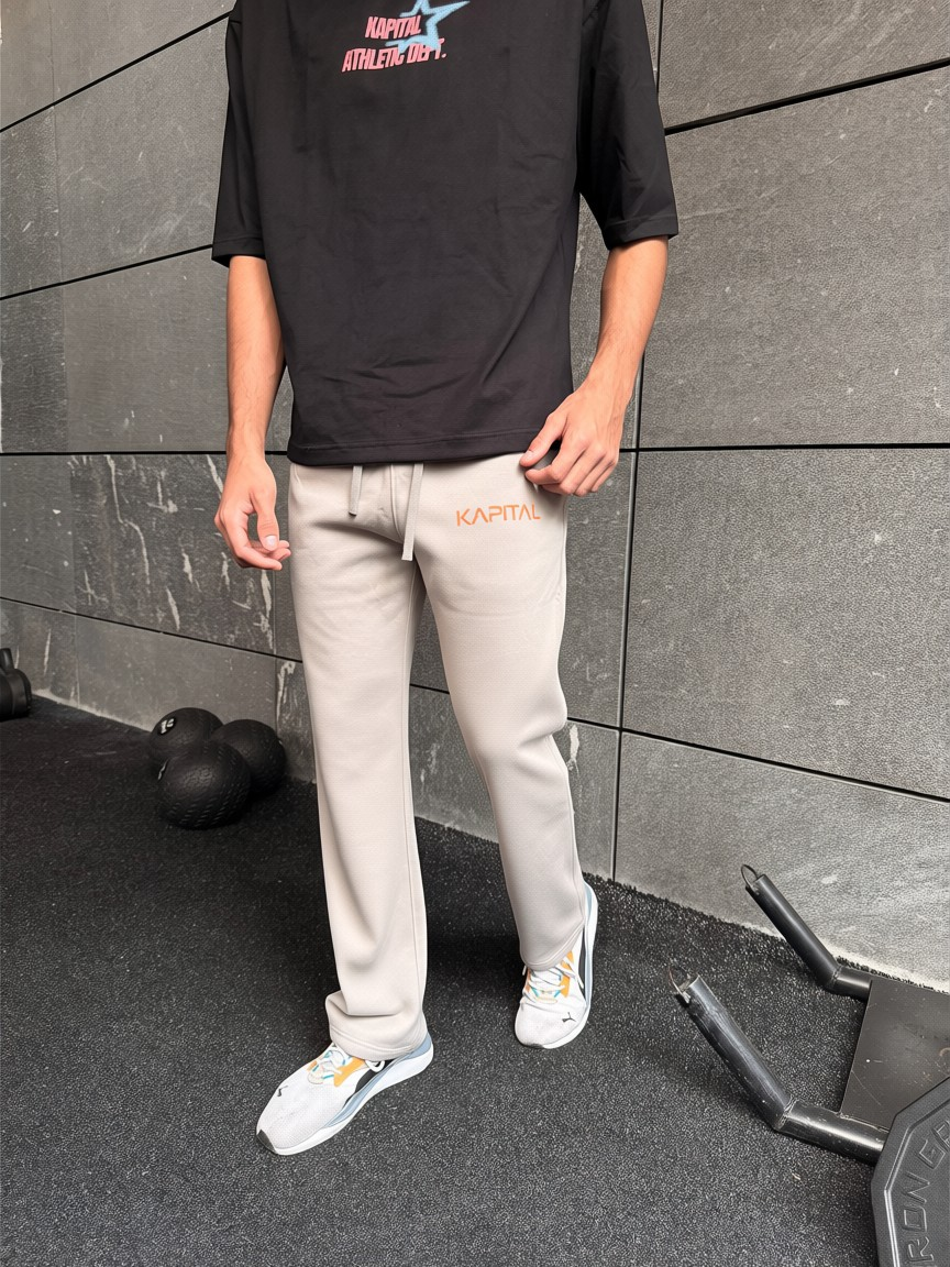 KAPITAL SUPER COMFORT SWEATPANTS CARBON GREY