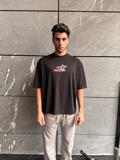 BIG LOGO LITTLE DEVIL – "HEAVYWEIGHT PREMIUM" OVERSIZE BOXY FIT BLACK TEE