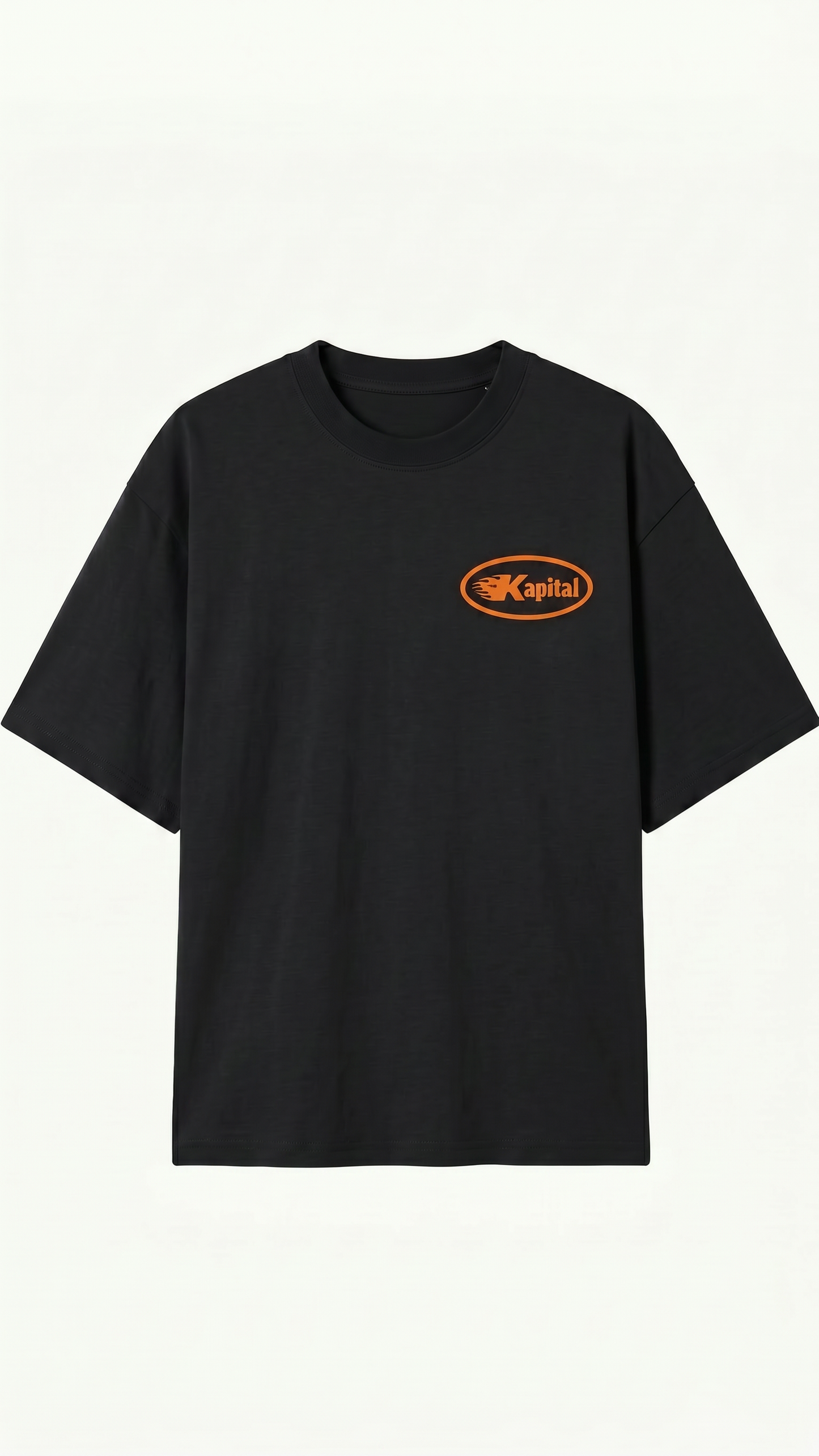 KAPITAL TRAINING DIVISION – "HEAVYWEIGHT PREMIUM" OVERSIZE BOXY FIT BLACK