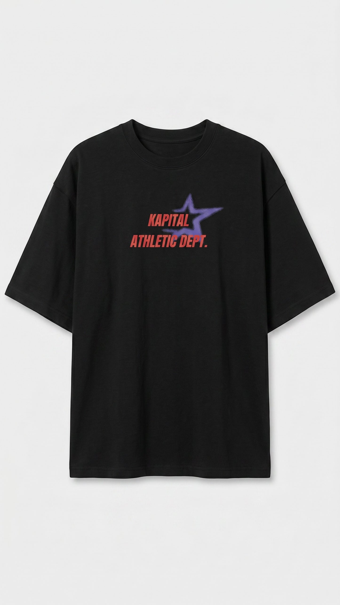 BIG LOGO LITTLE DEVIL – "HEAVYWEIGHT PREMIUM" OVERSIZE BOXY FIT BLACK TEE